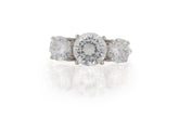 Elegant Design Round Cut AAA CZ 925 Sterling Silver Affordable Wedding Engagement Bridal Ring